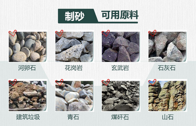 機(jī)制砂生產(chǎn)原料
